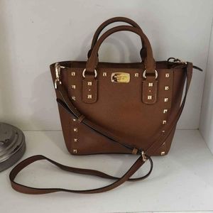Michael Kors Studd British Tan Crossbody/Satchel Bag